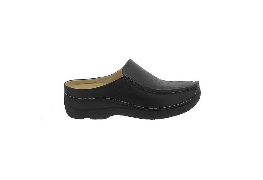 WOLKY Wolky SEAMY SLIDE Clog, Printed leather - Glattleder, black, Wechself günstig online kaufen