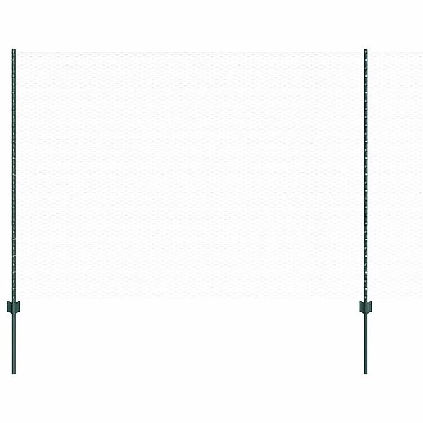 vidaXL Zaun mit Pfosten Grün 1,6 x 100 m Stahl und PVC 3336802 günstig online kaufen