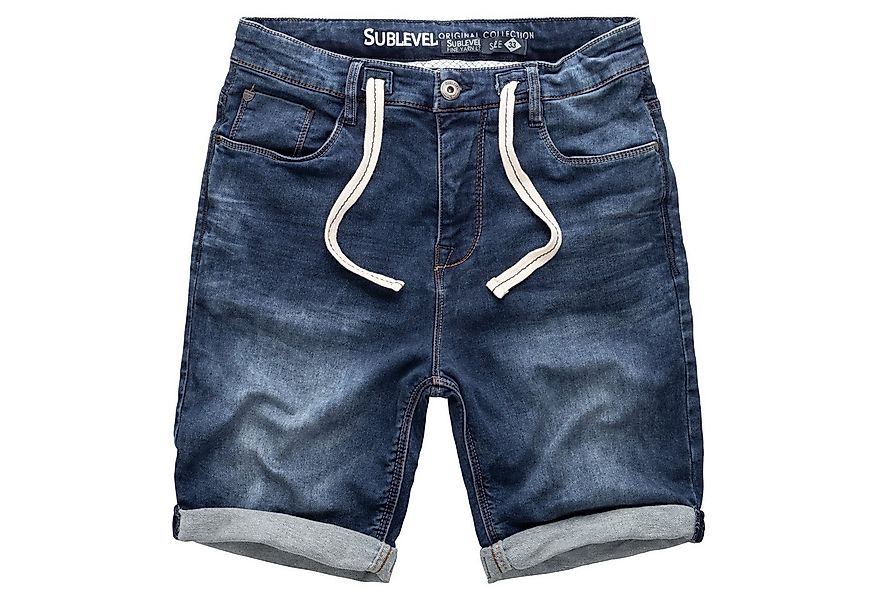 SUBLEVEL Shorts Sweat Shorts Jeans Kurze Hose Bermuda Sweatpants günstig online kaufen