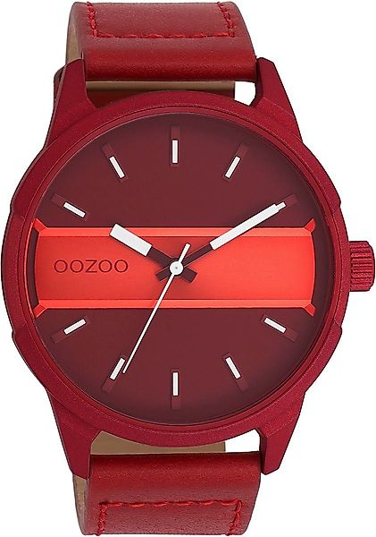 OOZOO Quarzuhr C11231, Armbanduhr, Herrenuhr. Lederarmband günstig online kaufen