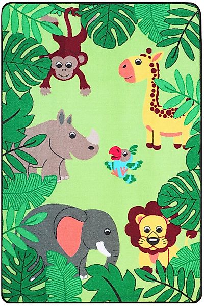 Primaflor-Ideen in Textil Kinderteppich "JUNGLE, Made in Belgium" rechtecki günstig online kaufen