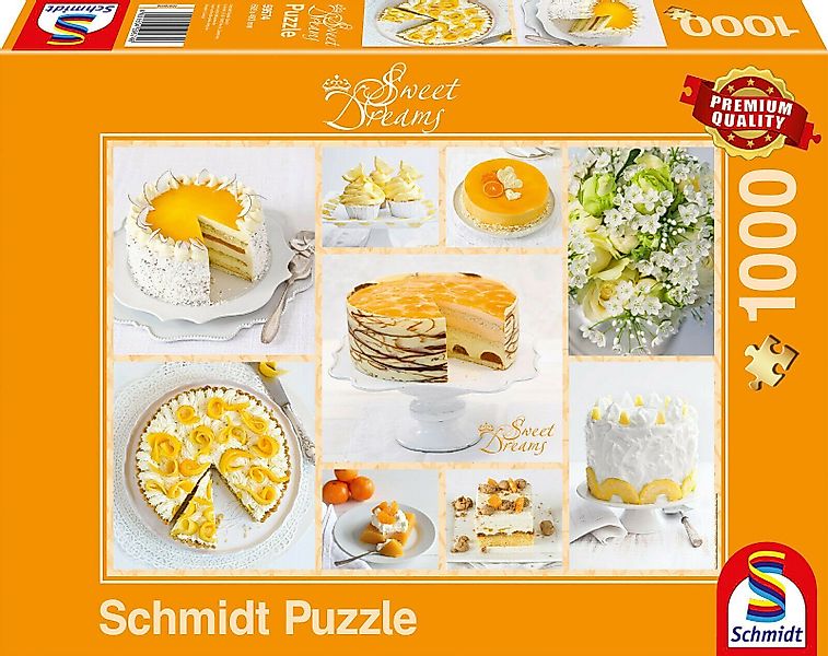 Schmidt Spiele Puzzle Strahlend gelbe Kaffeetafel, günstig online kaufen