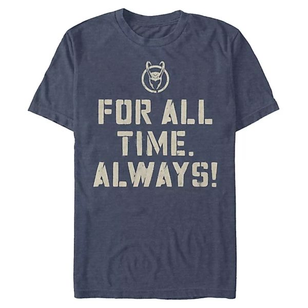 Marvel - Loki - Text For All Time Always - Männer T-Shirt günstig online kaufen