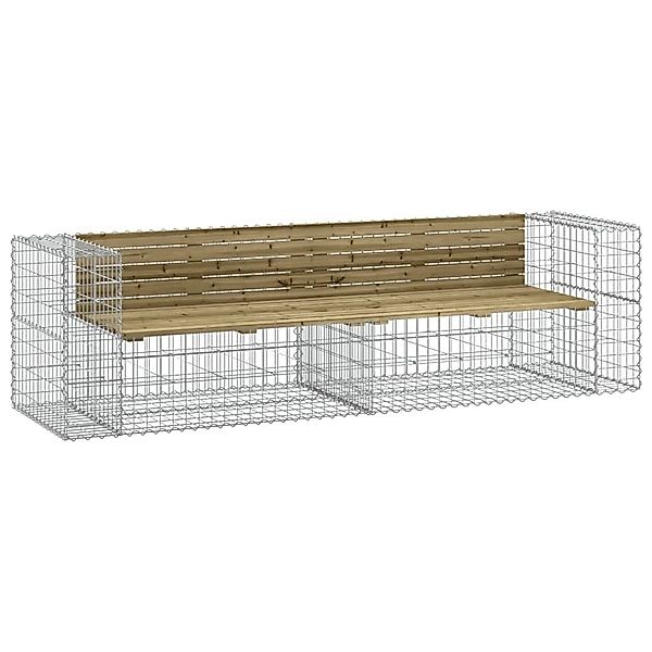 vidaXL Gartenbank Gartenbank aus Gabionen 244x71x65,5 günstig online kaufen