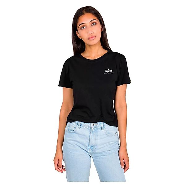 Alpha Industries Basic Small Logo Kurzärmeliges T-shirt S Black günstig online kaufen