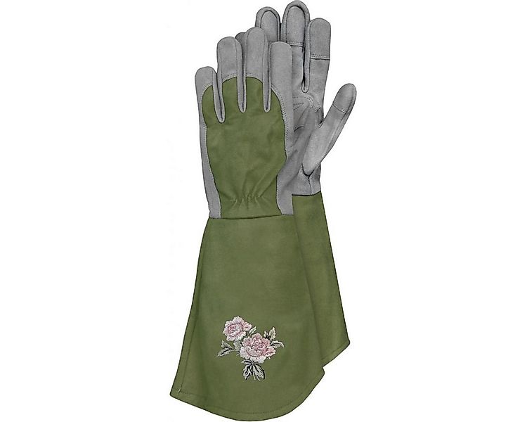 Triuso Gartenhandschuhe Kunstlederhandschuhe Rosegarden Gr. 8 extra lang günstig online kaufen