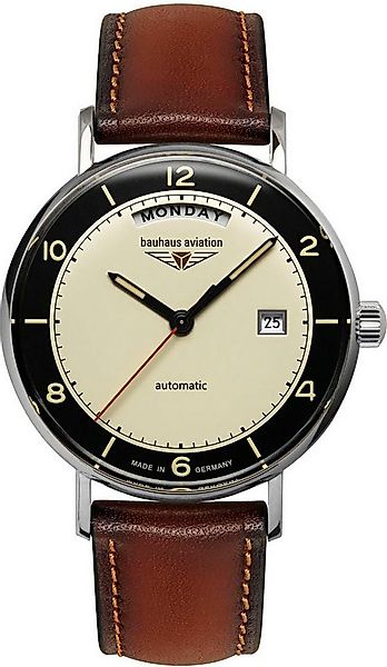 bauhaus Automatikuhr Vintage Pilot Automatic 2462-2, Armbanduhr, Herrenuhr, günstig online kaufen