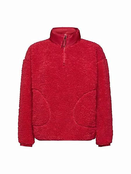 esprit sports Sweatshirt Sweatshirt aus Teddyfleece mit halbem Zipper (1-tl günstig online kaufen