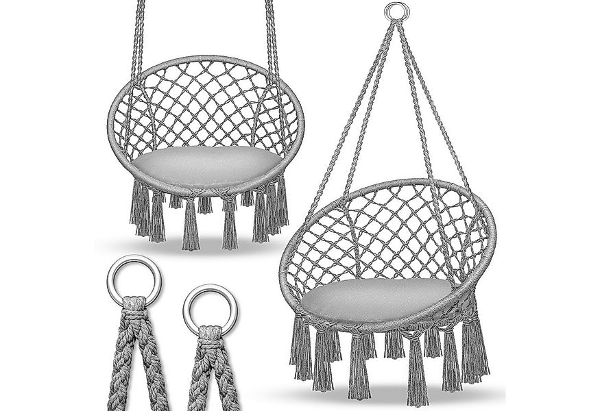 tillvex Hängesessel tillvex® Hängesessel Hängestuhl Hängeschaukel Hängekorb günstig online kaufen