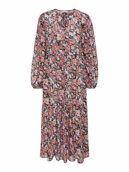 ONLY Onlstar Ls Wide Sleeve Maxi Dress Wvn Maxikleid Damen Beige günstig online kaufen