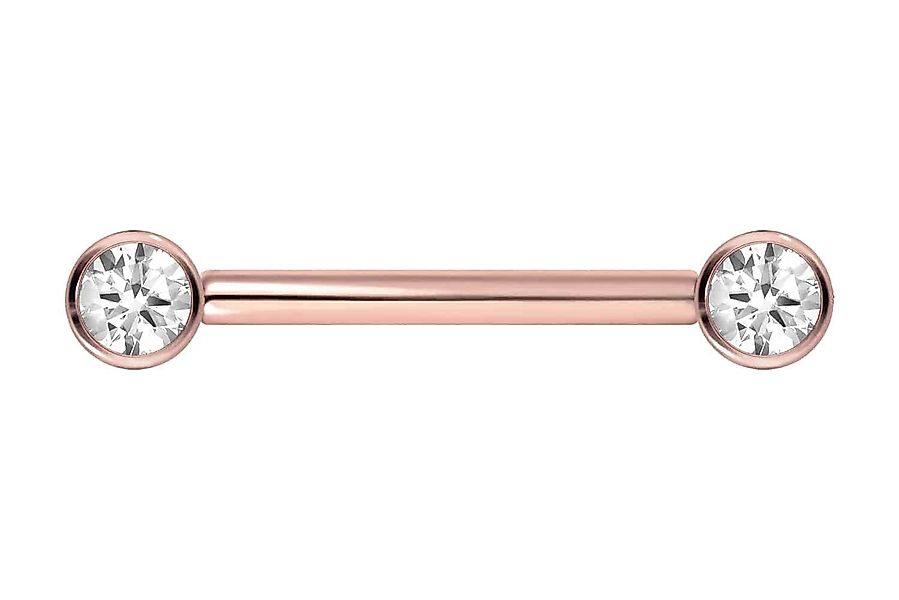 PIERCINGLINE Brustwarzenpiercing Titan Barbell mit Push günstig online kaufen
