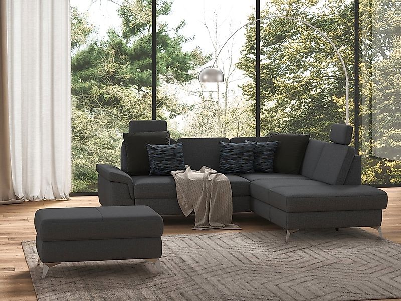 sit&more Ecksofa "Padua L-Form", inklusive Sitztiefenverstellung, Armteilfu günstig online kaufen