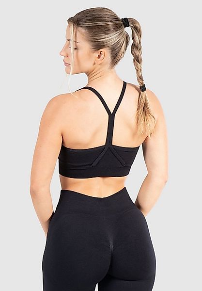 Smilodox Sport-BH Solid Scrunch, Ohne Bügel, Shaped Fit Yoga Bra, V-Ausschn günstig online kaufen