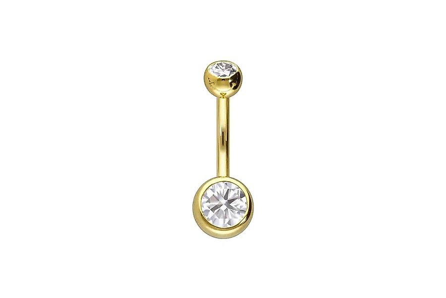 PIERCINGLINE Bauchnabelpiercing 14/18 Karat Gold Bananabell günstig online kaufen