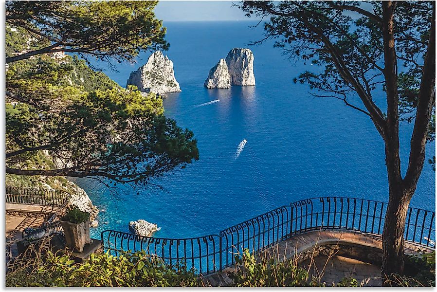 Artland Wandbild "Faraglione-Felsen auf Capri, Italien", Meer Bilder, (1 St günstig online kaufen