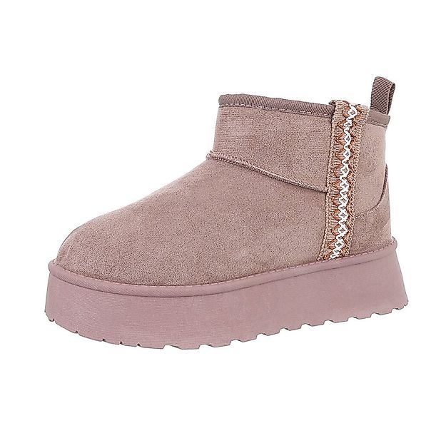 Ital-Design Damen Snowboots Freizeit Snowboots (87417858) Flach Stiefelette günstig online kaufen