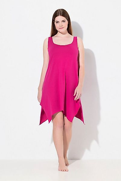 Ulla Popken Nachthemd TRUYOU Nachthemd Zipfelsaum Rundhals ärmellos günstig online kaufen