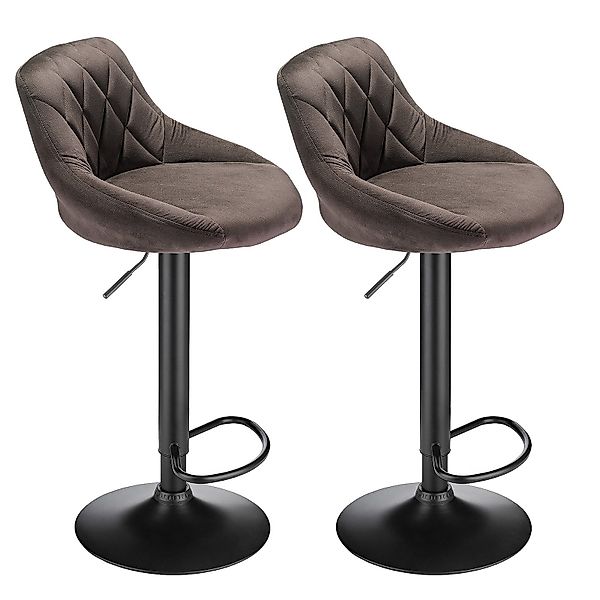 JEOBEST Barhocker Barstühle Bistrohocker Samt Gepolsterte günstig online kaufen