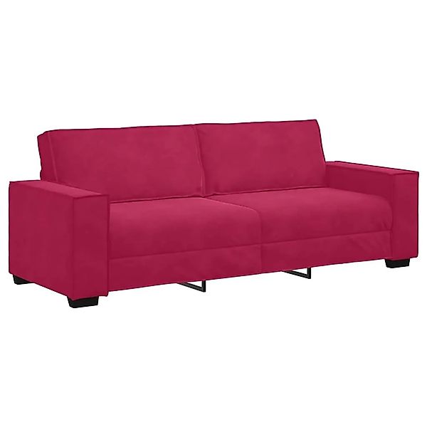 vidaXL 3-Sitzer-Sofa Weinrot 180 cm Samt 4105034 günstig online kaufen