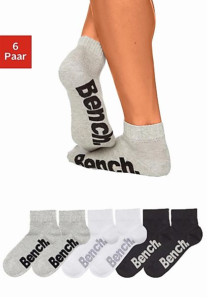 Bench. Kurzsocken Packung, 6 Stk. tlg. mit komfortablem Rippbündchen günstig online kaufen
