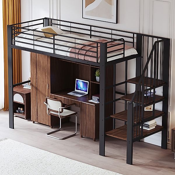 HAUSS SPOLE Hochbett 90x200cm Metallkonstruktion mit günstig online kaufen