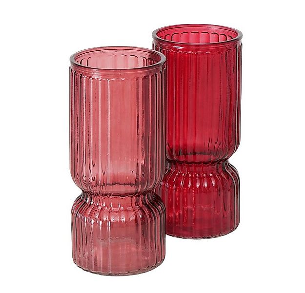 BOLTZE GRUPPE GmbH Dekovase Boltze Vase Lojano, Höhe 24,5cm, Rot oder Dunke günstig online kaufen