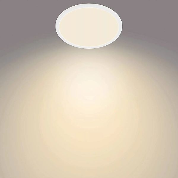 Philips SuperSlim LED IP44 2.700K Ø 24,5cm weiß günstig online kaufen