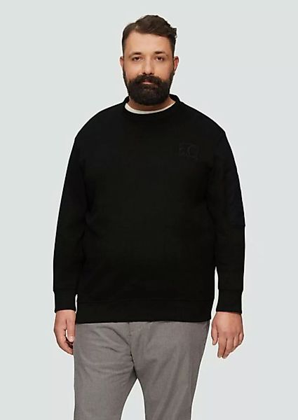 s.Oliver Sweatshirt Relaxed-Fit-Sweatshirt mit Ärmeltasche Stickerei günstig online kaufen