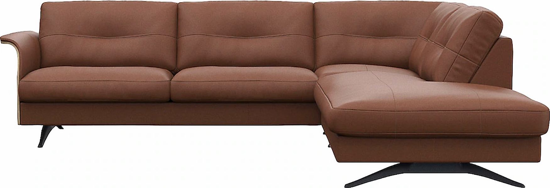 FLEXLUX Ecksofa "Glow, super bequem durch hochwertigem Sitzaufbau mit Feder günstig online kaufen