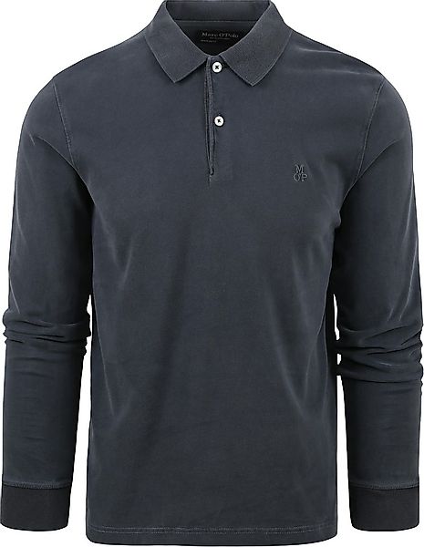 Marc O'Polo Langarm-Poloshirt im Washed-Look günstig online kaufen