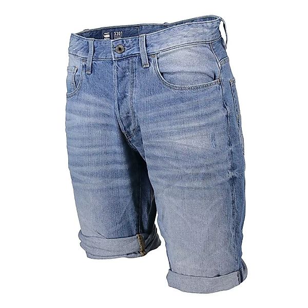 G-Star Herren Shorts 3301 1/2-Length - Blau - Medium Aged günstig online kaufen