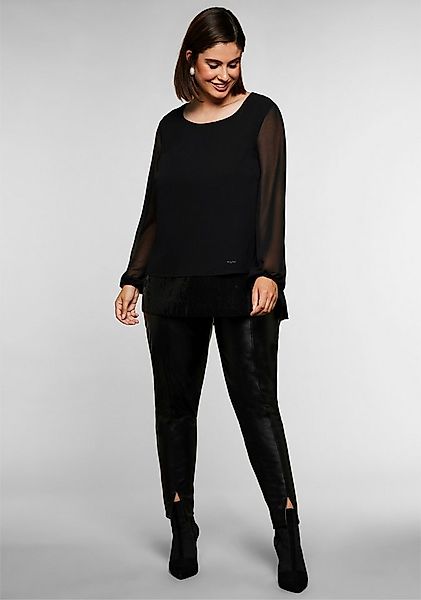 Sheego Klassische Bluse Tunika Langarm günstig online kaufen