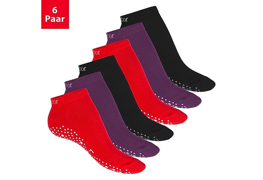 celodoro Sportsocken Damen Pilates & Yoga Sneaker Socken mit ABS (6 Paar) günstig online kaufen
