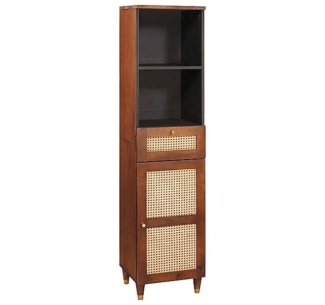 vidaXL Badezimmerspiegelschrank Sideboard mit Schubladen mit Regal Braun 38 günstig online kaufen