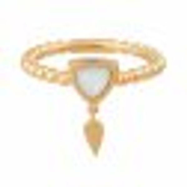 Ring 925 Silber vergoldet weißer Mondstein günstig online kaufen