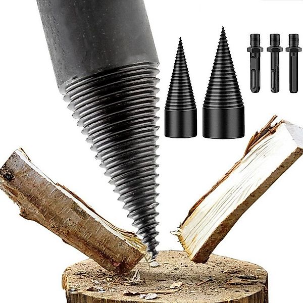 PRIISF Holzspalter Mehrzweckbohrer Holzspaltbohrer Bohrkegel Karbonstahl günstig online kaufen
