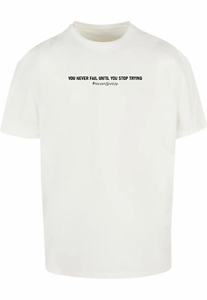 Merchcode T-Shirt "Merchcode Herren Never Give Up Heavy Oversized Tee" 1 St günstig online kaufen