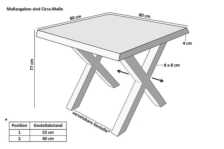 SAM® Esstisch Joel, Holz Grau-Optik, verschiedene günstig online kaufen