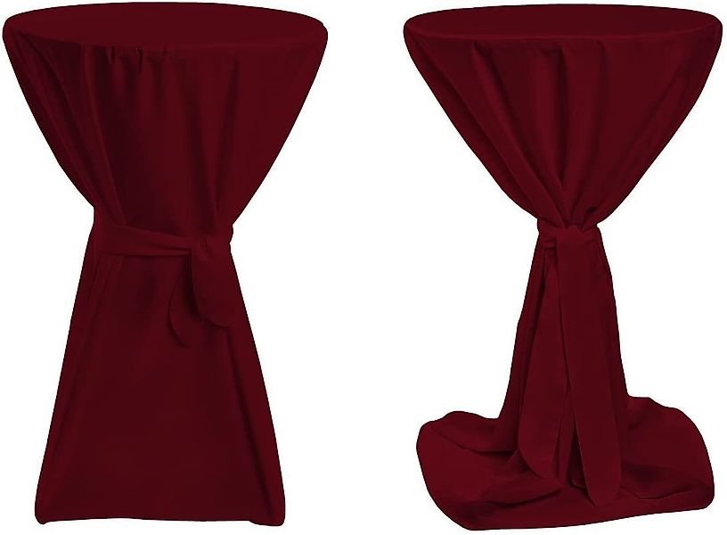 TexDeko Stehtischhusse Premium für Bistrotisch mit Schleifenband Bartisch-Ü günstig online kaufen