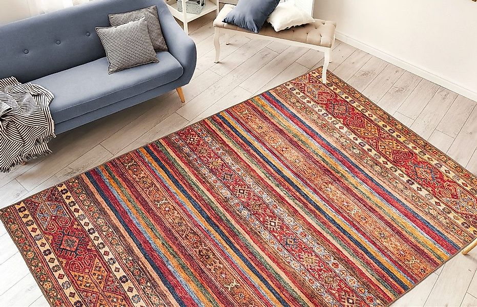 me gusta Teppich »Faye 725«, rechteckig, 6 mm Höhe, Flachgewebe günstig online kaufen