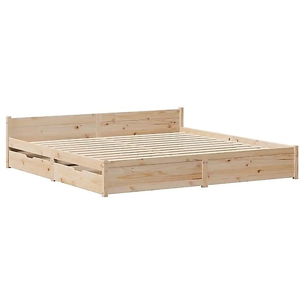 vidaXL Massivholzbett ohne Matratze 160x200 cm Kiefernholz 3301692 günstig online kaufen
