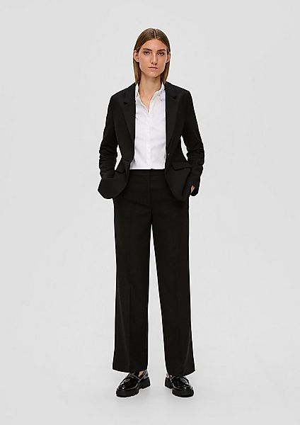 s.Oliver Chinos Hose Regular: Wide Leg Hose aus Viskosemix günstig online kaufen