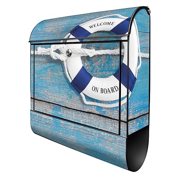 Banjado Design Briefkasten Schwarz Pulverbeschichtet 39x47x14cm 2 Schlüssel günstig online kaufen