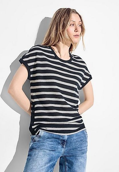 CECIL T-Shirt mit Knopf Details günstig online kaufen
