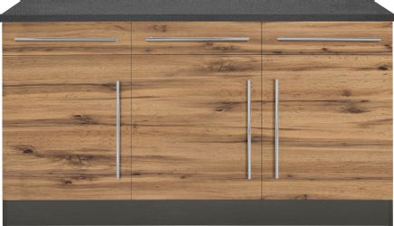 KOCHSTATION Unterschrank "KS-Samos" Breite 150 cm günstig online kaufen