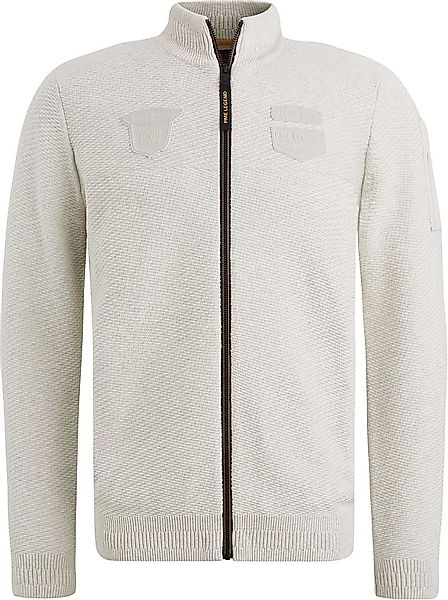 PME Legend Strickjacke Cargo Knitted Ecru - Größe S günstig online kaufen