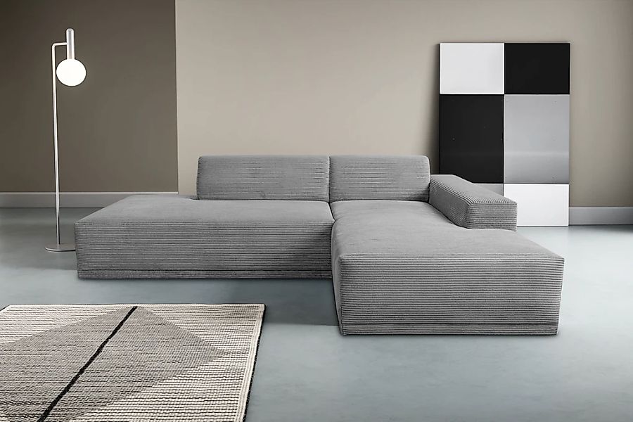 WERK2 Ecksofa "Apollo, hoher Sitzkomfort, aktuelles Design, Breite 264cm, L günstig online kaufen