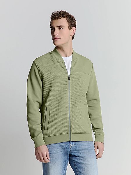 NO EXCESS Sweater "No Excess Jacquard sweatshirt mit Vollreißverschluss" günstig online kaufen