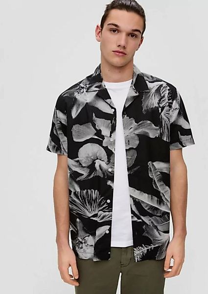 QS Kurzarmhemd Hemd aus Viskosemix günstig online kaufen