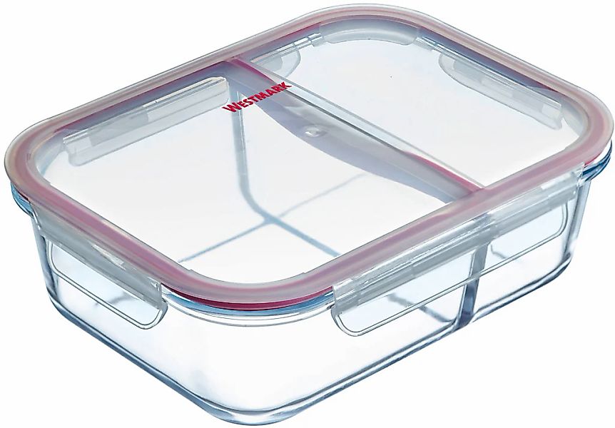 WESTMARK Frischhaltedose "Glas-Frischhaltedose 980 ml, mit 2 separaten Fäch günstig online kaufen
